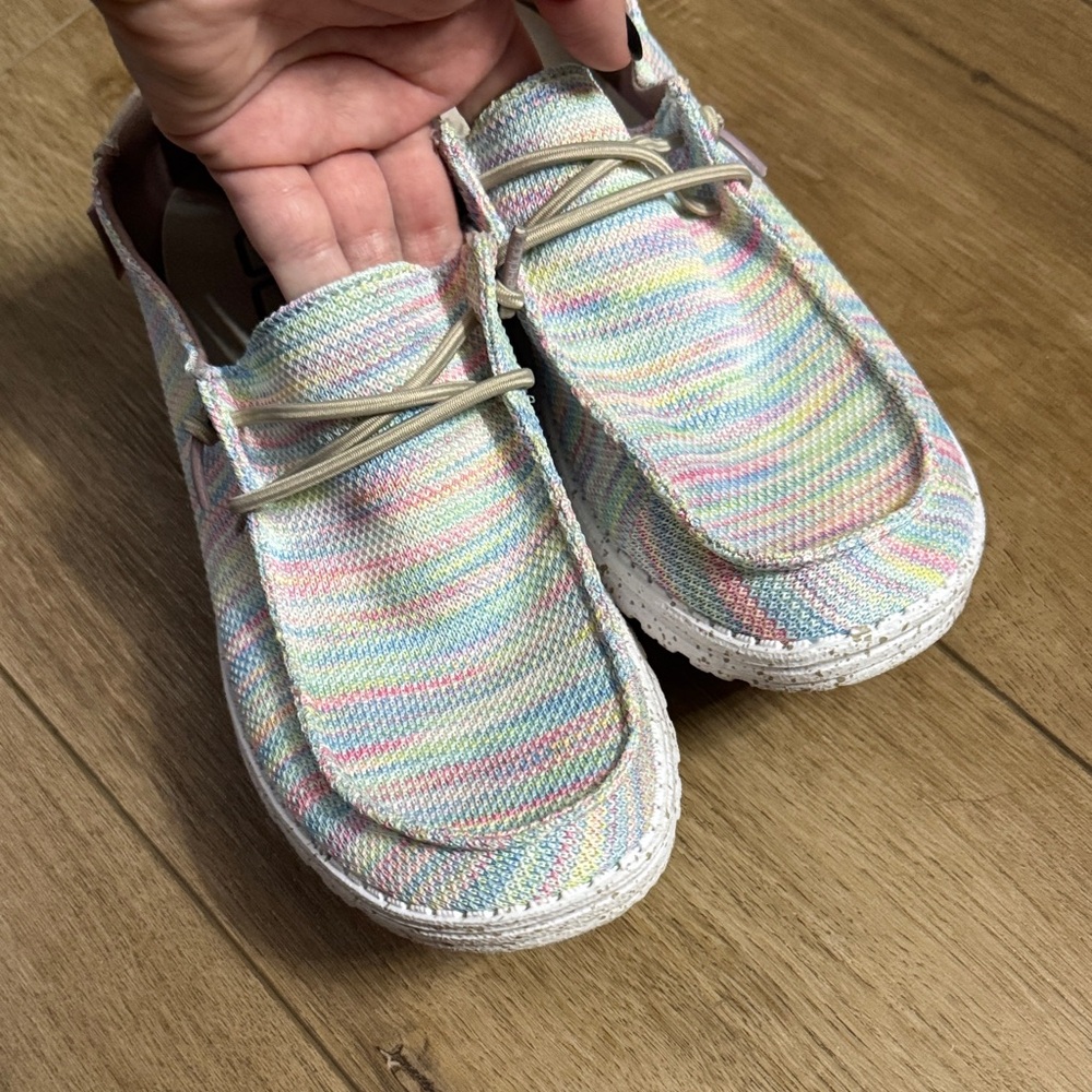 Hey Dude Pastel Striped Shoes - Picture 2 of 6